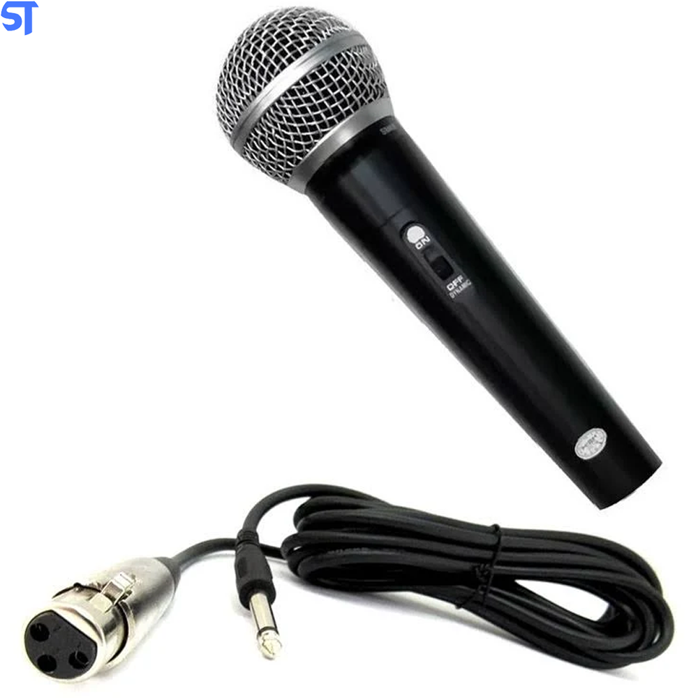 Microfone Sm 58 Profissional Com Cabo Legendary Vocal- SM-58